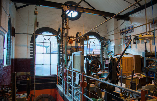 Interior of Pumphouse Museum, Walthamstow