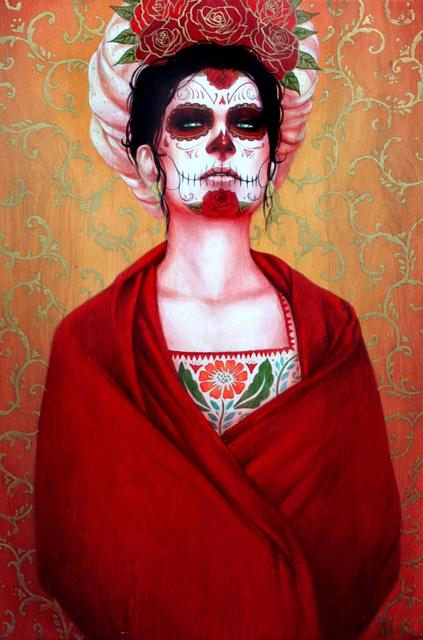 Red Shawl 30"x20" / 2010