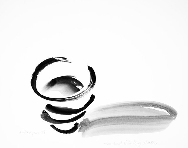 Tea Bowl with Long Shadow.