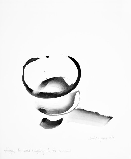 Happy Tea Bowl Singing to its Shadow.