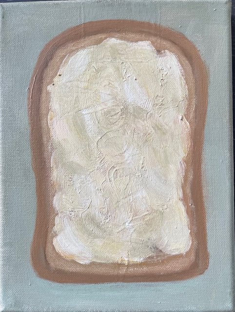 Jans Muskee, boterham met smeerkaas / cheese spread on bread, 2025