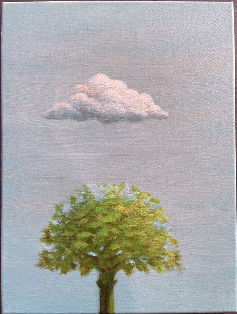 Jans Muskee, wolk en boom / cloud and tree , 2024
