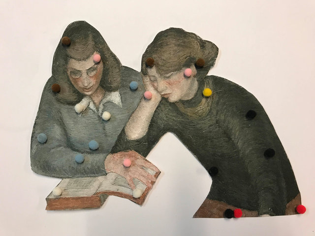 Juul van den Heuvel, Two girls reading, 2018 