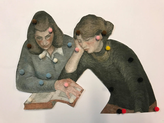 Juul van den Heuvel, Two girls reading, 2018