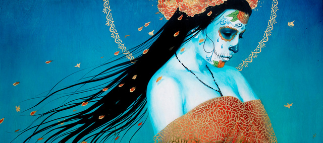 Blue Drift 36"x16" / 2012