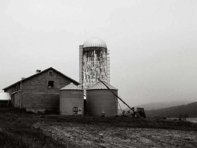 Grain Bins and Barn, Craryville New York