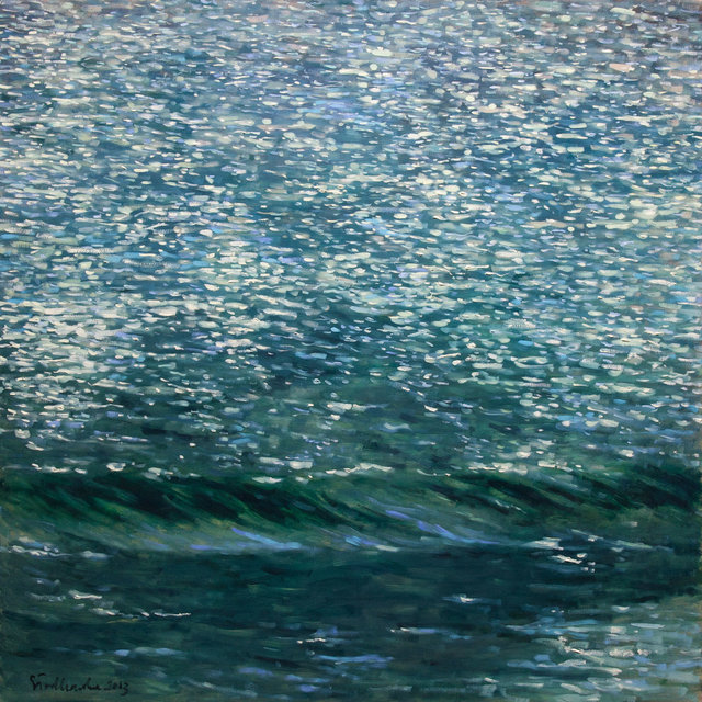 Woda 03 olej płótno 90x90