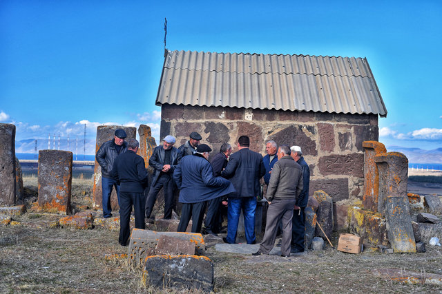 Alte Männer in Armenien