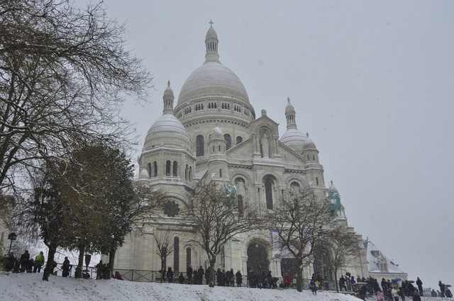 Le Sacré Coeur, Montmartre - 20.01.2013
