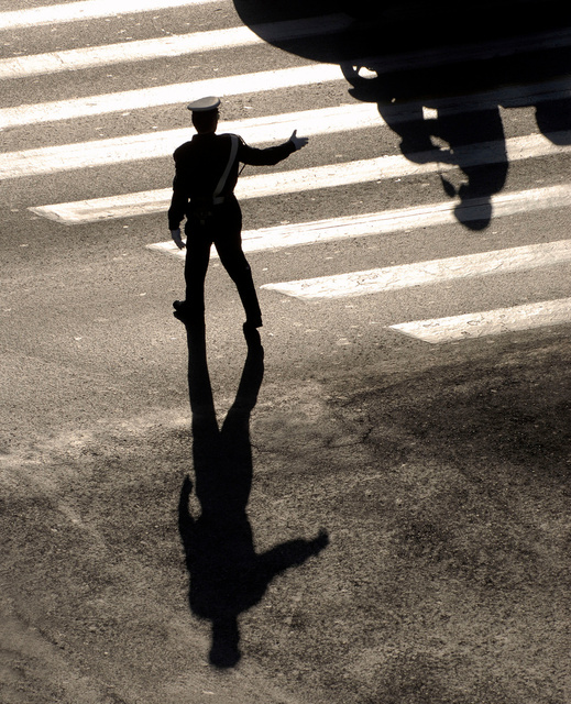 Crossing in Athens, Greece