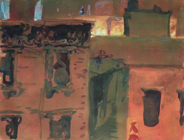 Chinatown Night Apartments 22 x 29"