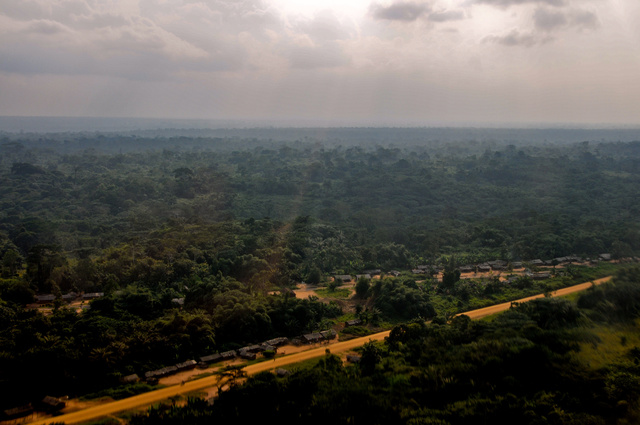 Yellow road of Kisangani