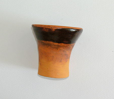 Yellow Ochre pot by Alison Gracie 2nd view