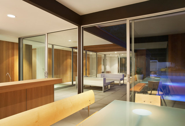 Sunset Plaza Residence | Kitchen Night View