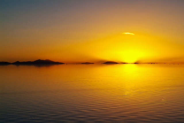 Golden Mirror Sunset