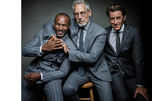 Esquire. Tyson Beckford, Tim Easton and Bruce Whulse. November, 2018.