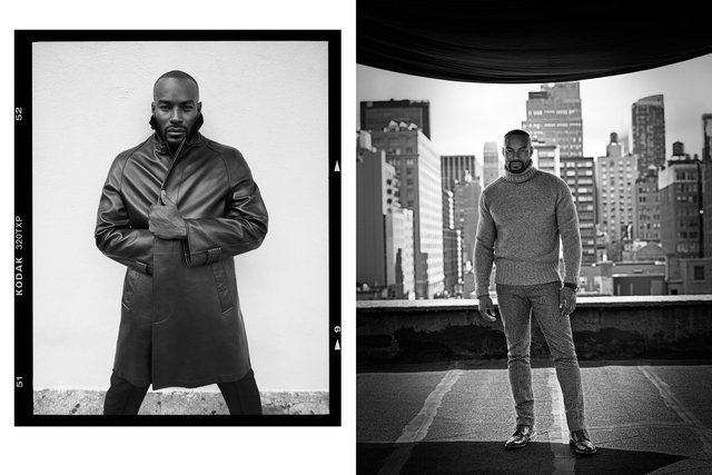 Esquire. Tyson Beckford, Tim Easton and Bruce Whulse. November, 2018.