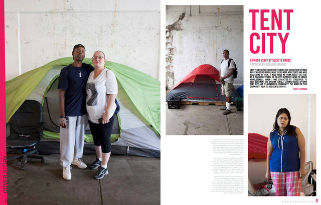 Streetwise Magazine, Living in Tent City, 2016