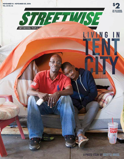 Streetwise Magazine, Living in Tent City, 2016