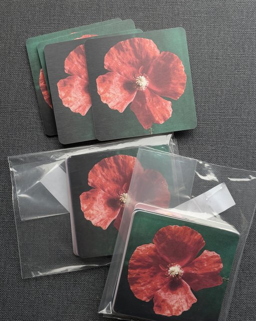 Glasunderlägg, 4-pack.