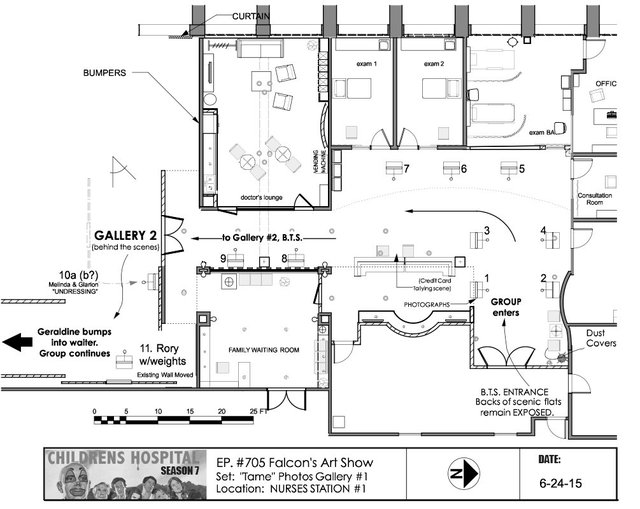 Plan Gallery One set on the Main Patient Floor Set