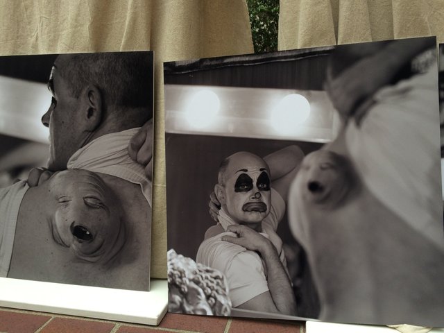 The gallery consisted of over 50 works chosen from hundreds created for this episode. Here, Rory Spindell's back twin "Terry Malone" revealed.