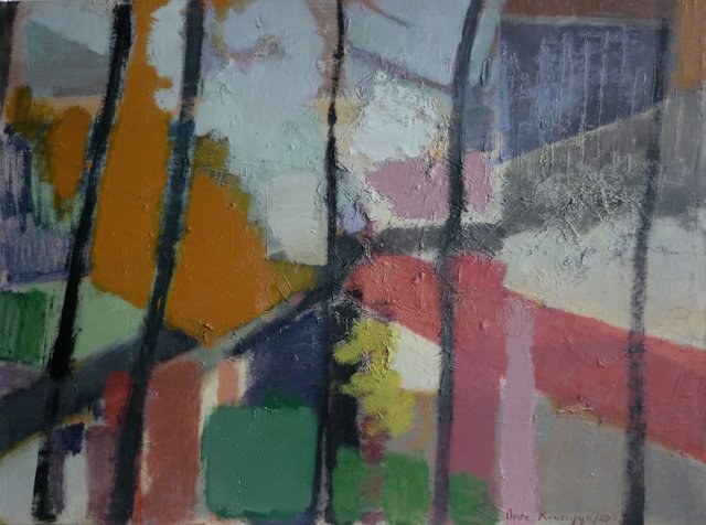 'Through the trees'