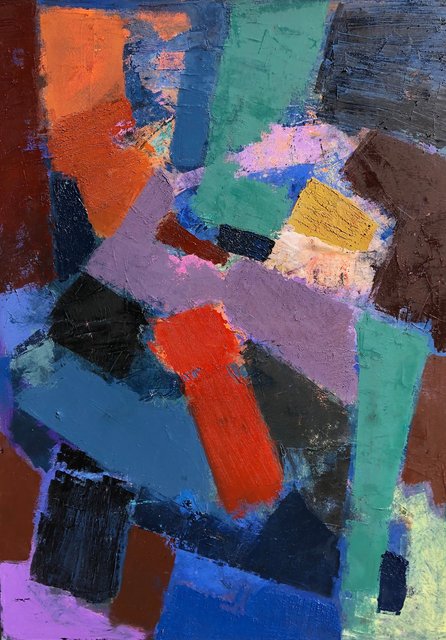 'Colour dynamics II' 101X76cm oil on canvas 2018