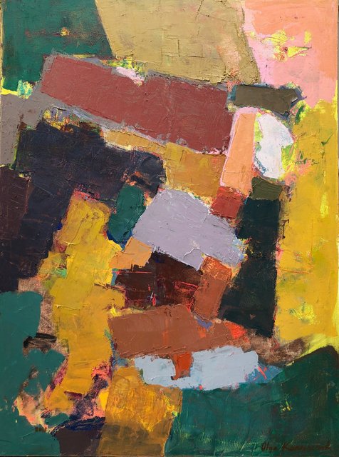 'Colour dynamics II' 101X76cm oil on canvas 2018