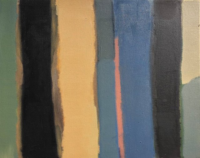 'Verticals IV' 40x50cm oil on canvas 2018
