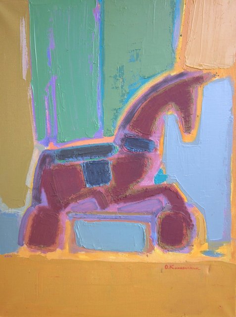 'Wooden horse II' oil on canvas / 60X45cm / 2012 