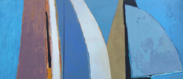 'Regatta. Blue' triptych
