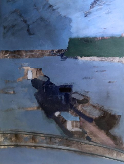 'Cadogan Pier' 2018 / 101x76cm / oil on canvas