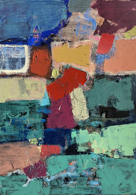 'Colour dynamics IV' 101X76cm oil on canvas 2018