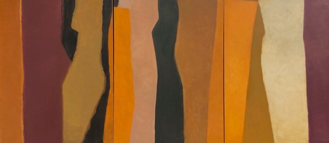 'Grace II' triptych . oil on canvas / 121x273cm / 2018