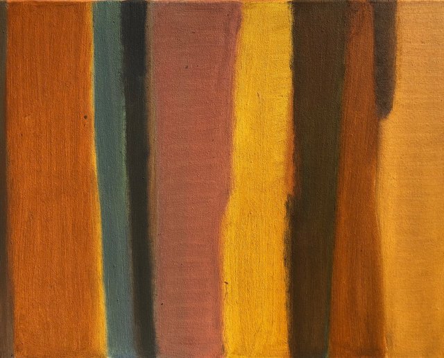 'Verticals II' 40x50cm oil on canvas 2018