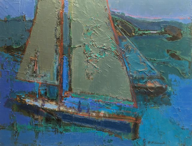 'Sailing. Evening'