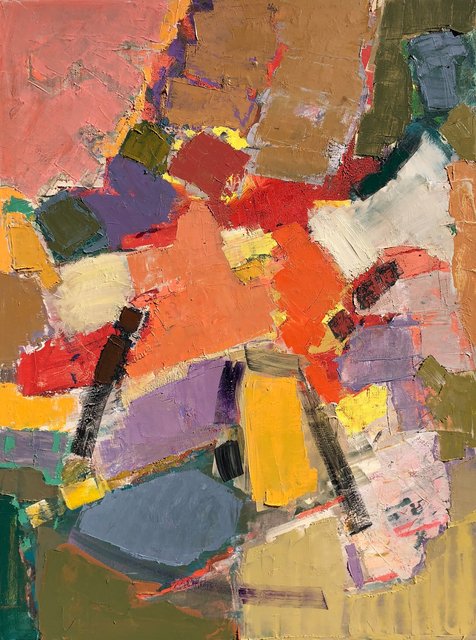 'Colour dynamics I' 100X76cm oil on canvas 2018