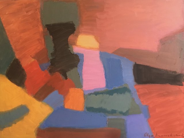 'Red still life' 76x100cm oil on canvas 2018