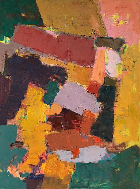 'Colour dynamics II' 100X76cm oil on canvas 2018