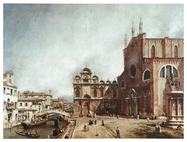 Canaletto, Campo Santi Giovanni e Paolo, c.1725