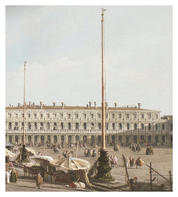 Canaletto, The Piazza San Marco (Detail), c. 1731