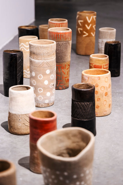 Tubos Ceniceros. Ashtray Tubes. Ceramic