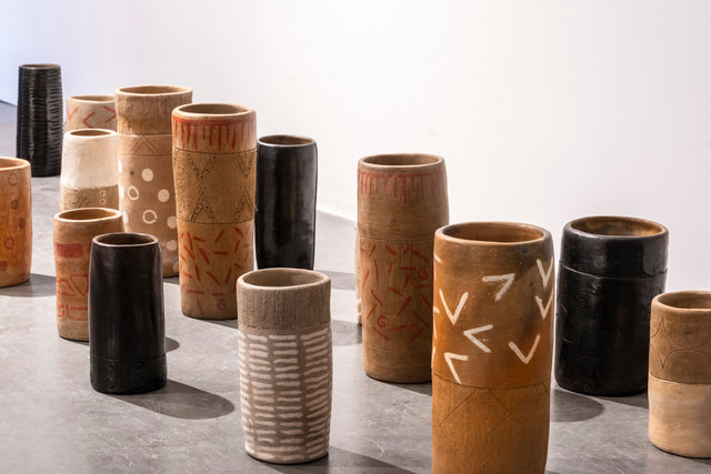 Tubos Ceniceros. Ashtray Tubes. Ceramic