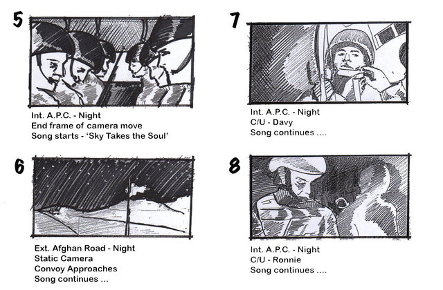 rough storyboard