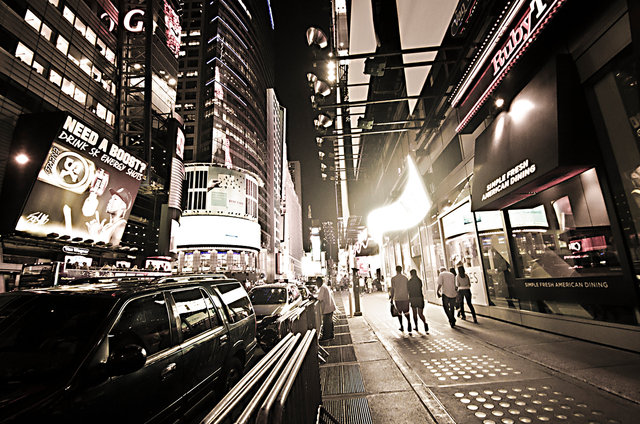 Time Square at midnight, Manhattan, NYC