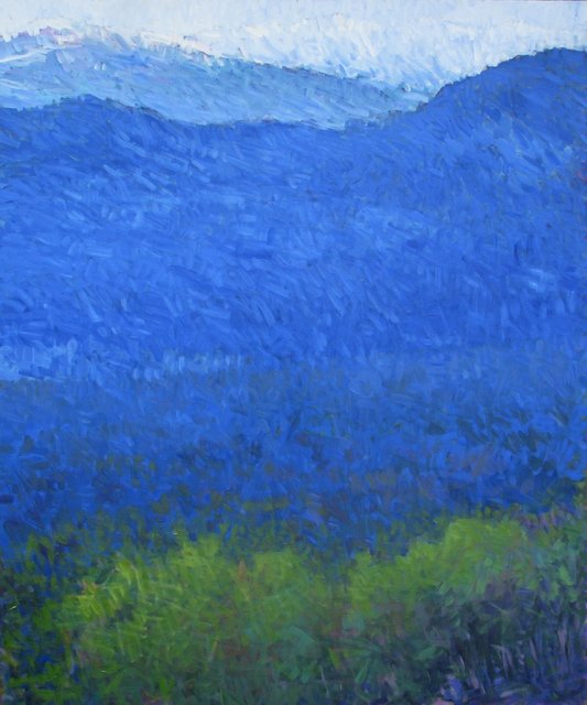 Trees Before the Valley, Acrylic on Canvas, 72" x 60"