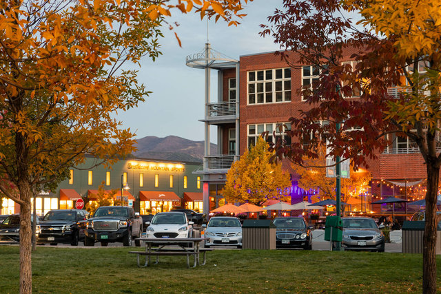 Triangle Park Lofts, Willits Town Center - from Triangle Park