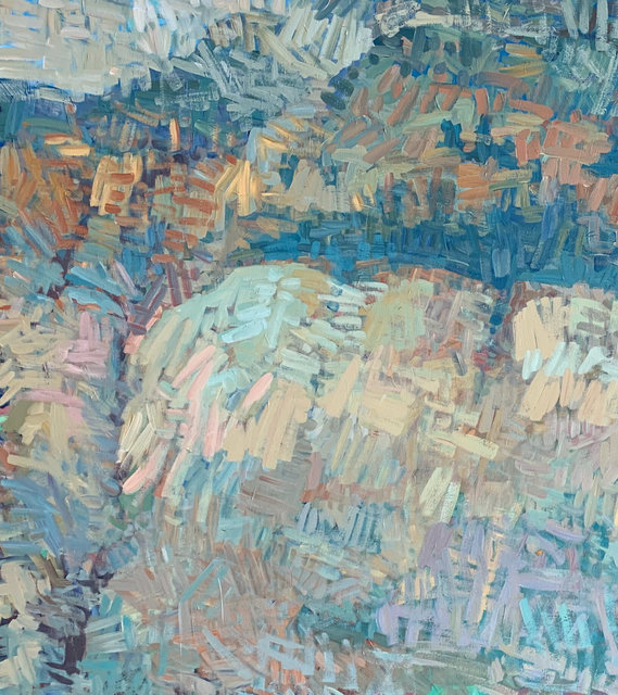 Bluff Along West Maroon Creek #2, Acrylic on Canvas, 48 x 42 in.
