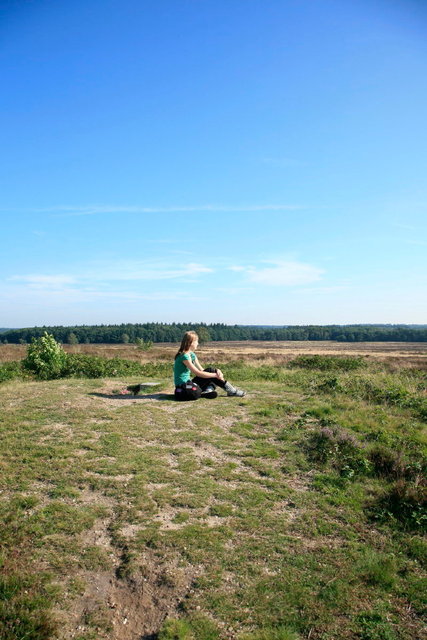 ede uitzicht vanaf grafheuvel